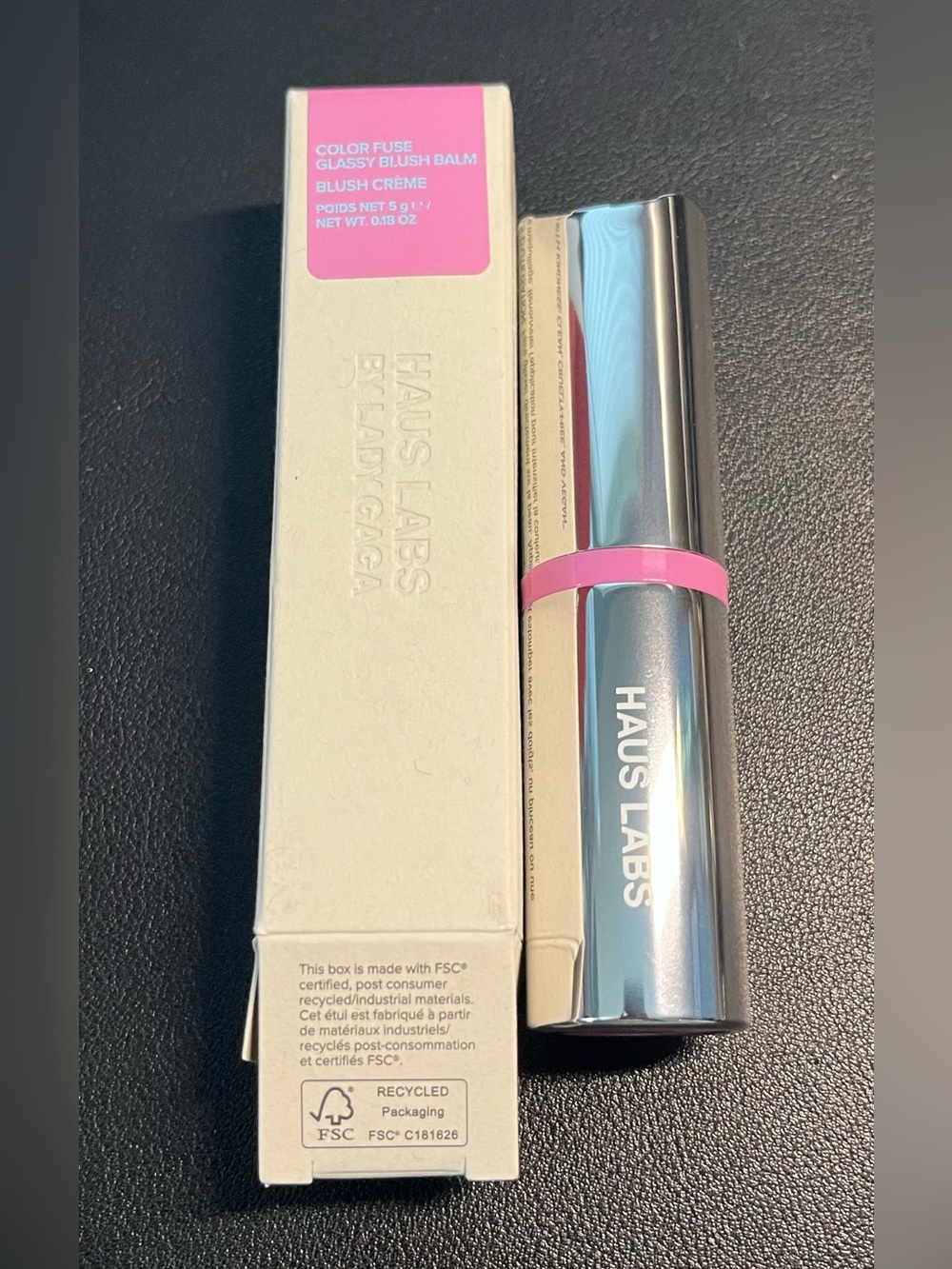 Haus Labs Color Fuse Glassy Blush Balm in Glassy Lilac NIB